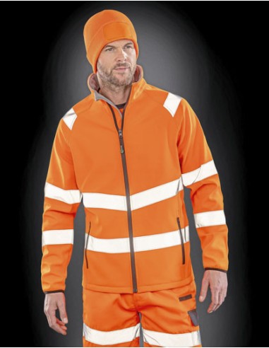 RES-R505X-Recycled Printable Safety Softshell Jacket